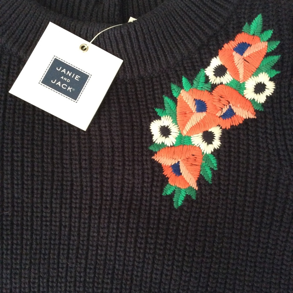 NWT Janie & Jack Drop Waist Sweater Dress - Picture 6 of 9